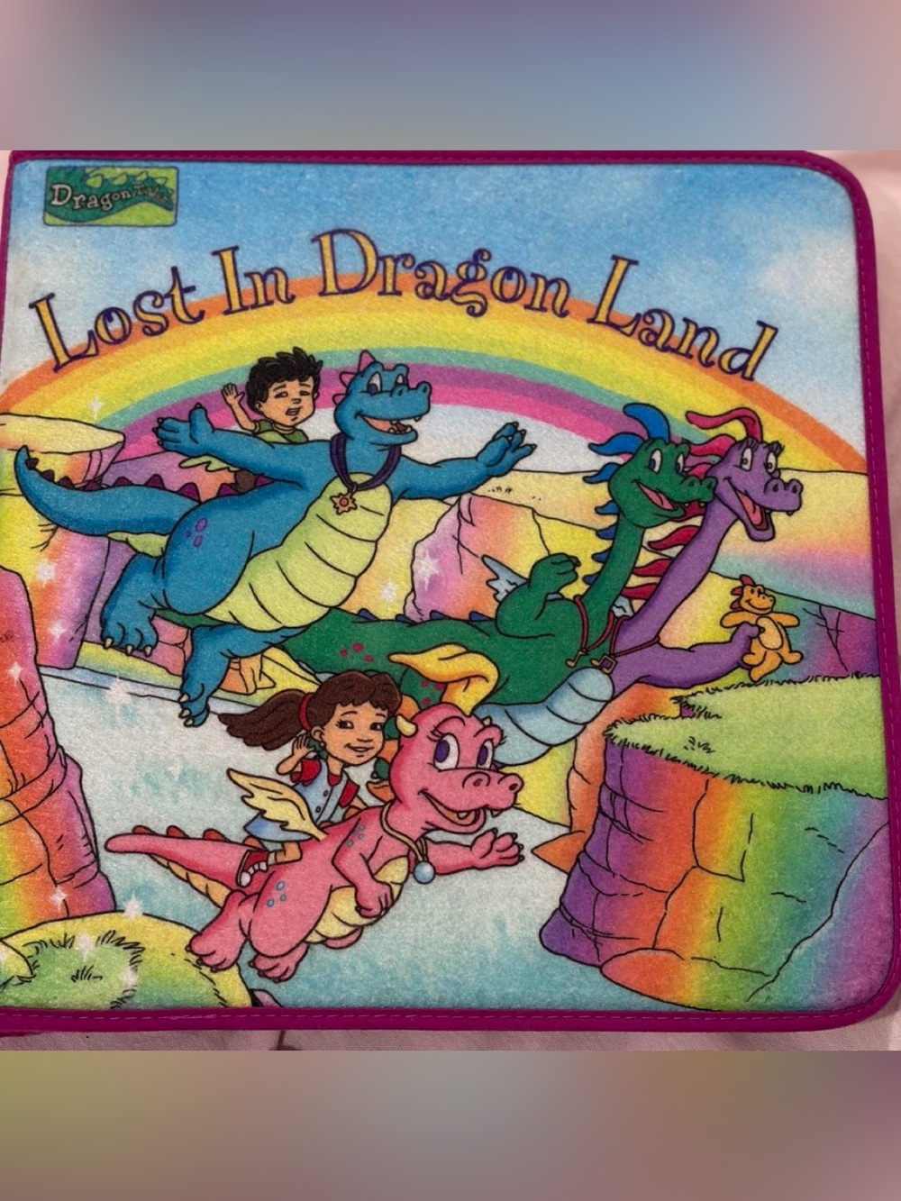 Lost In Dragon Land Graphic Short Sleeve Tee - Pink